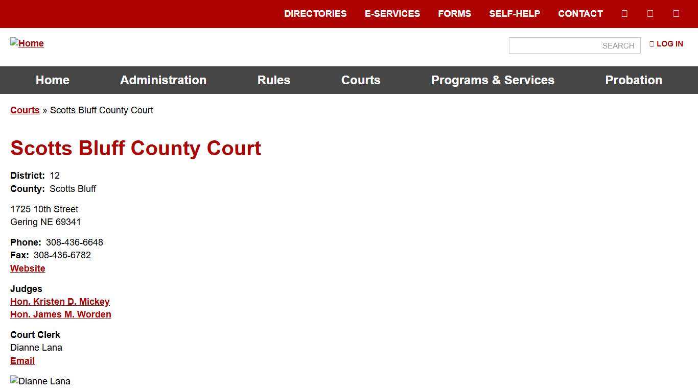 Scotts Bluff County Court Nebraska Judicial Branch